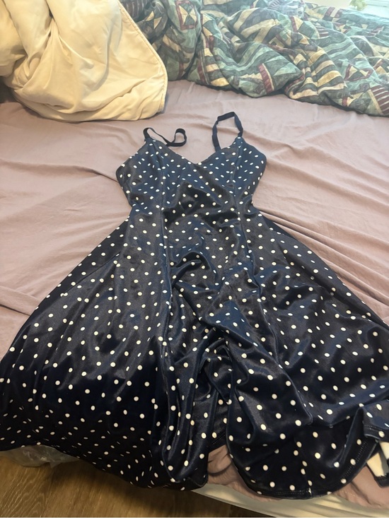 Blackmilk Dresses & Skirts - Blackmilk Navy with White Polka Dots Dress *Sample Sale*